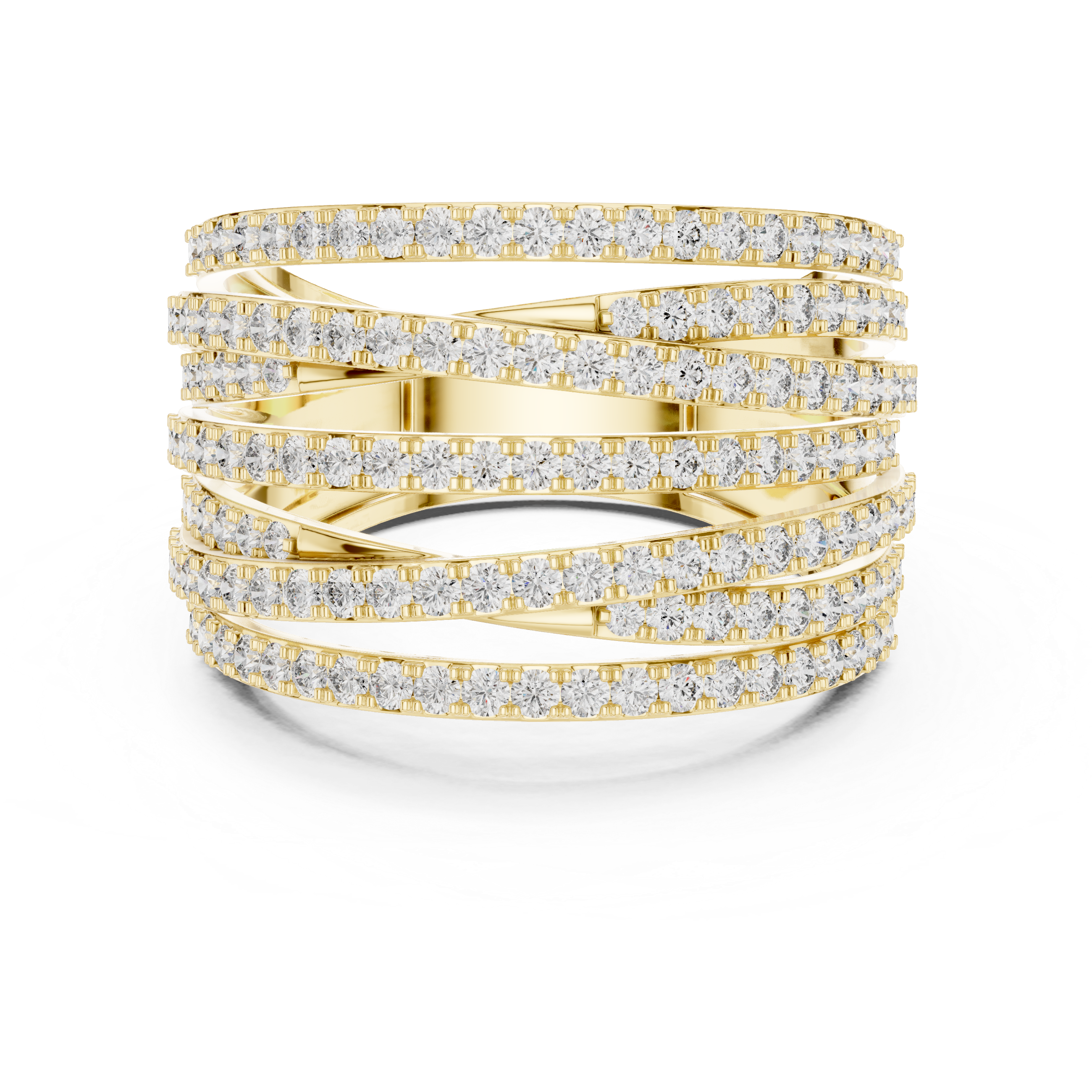 Multi Row Diamond Ring