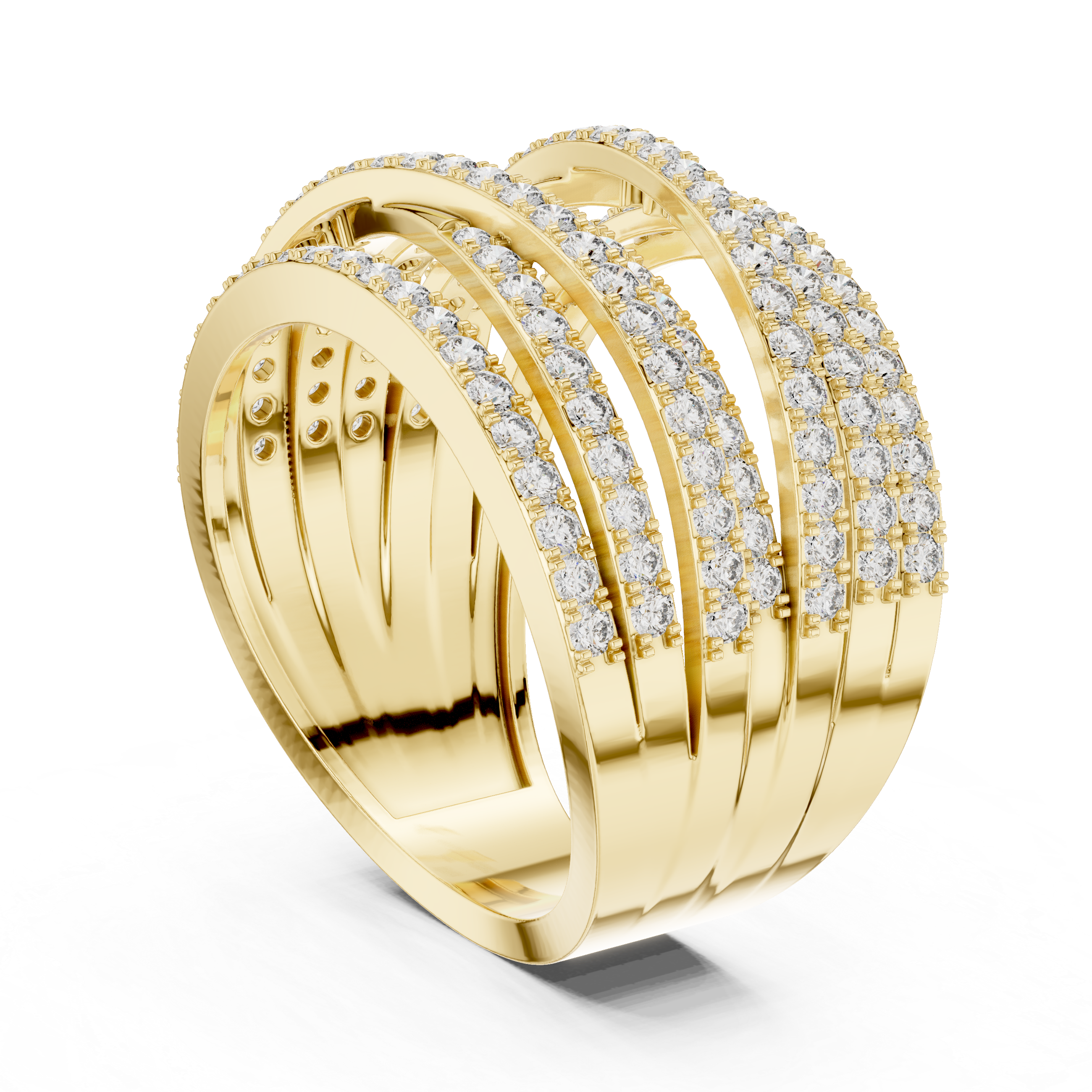 Multi Row Diamond Ring