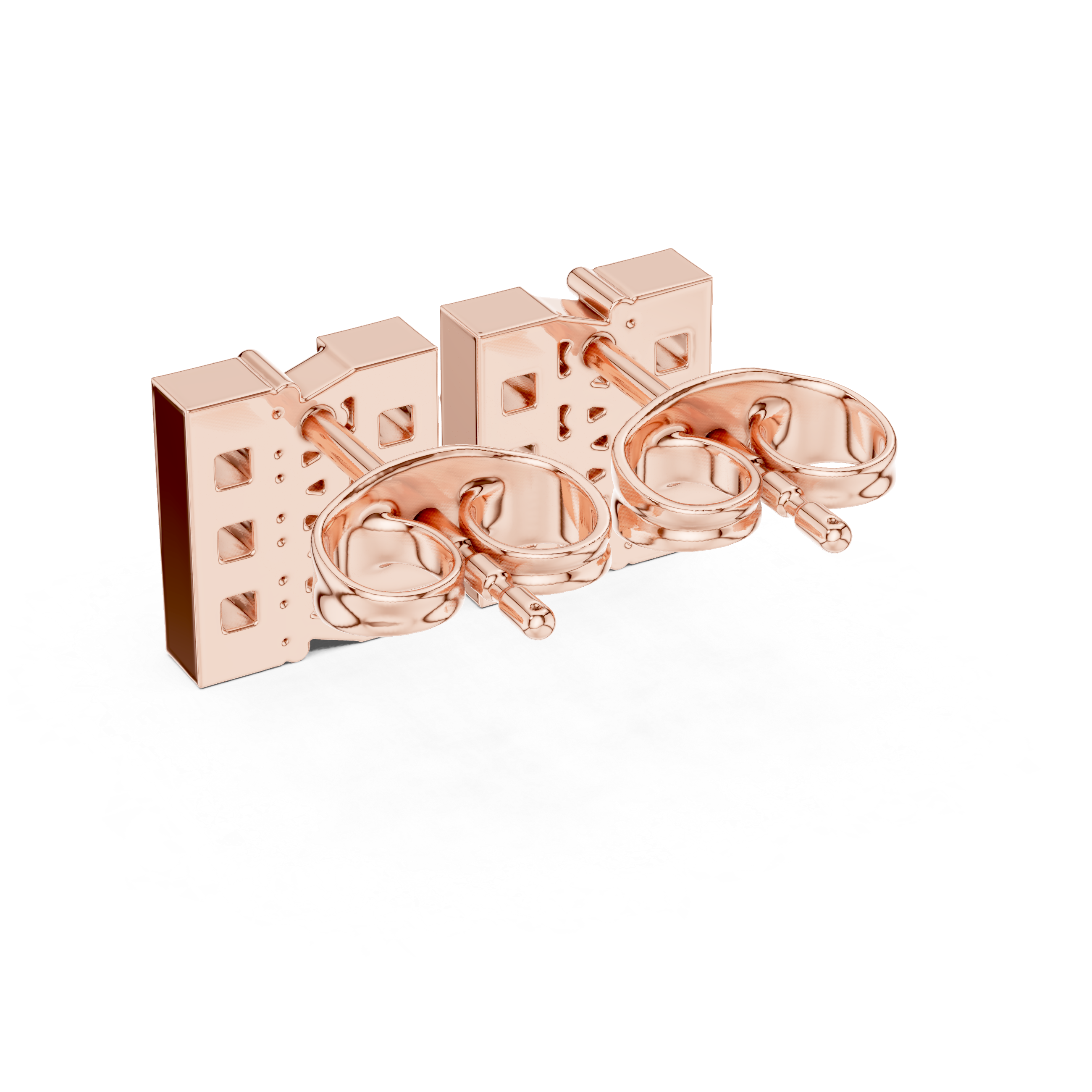 Luxury Diamond Bar Stud Earrings