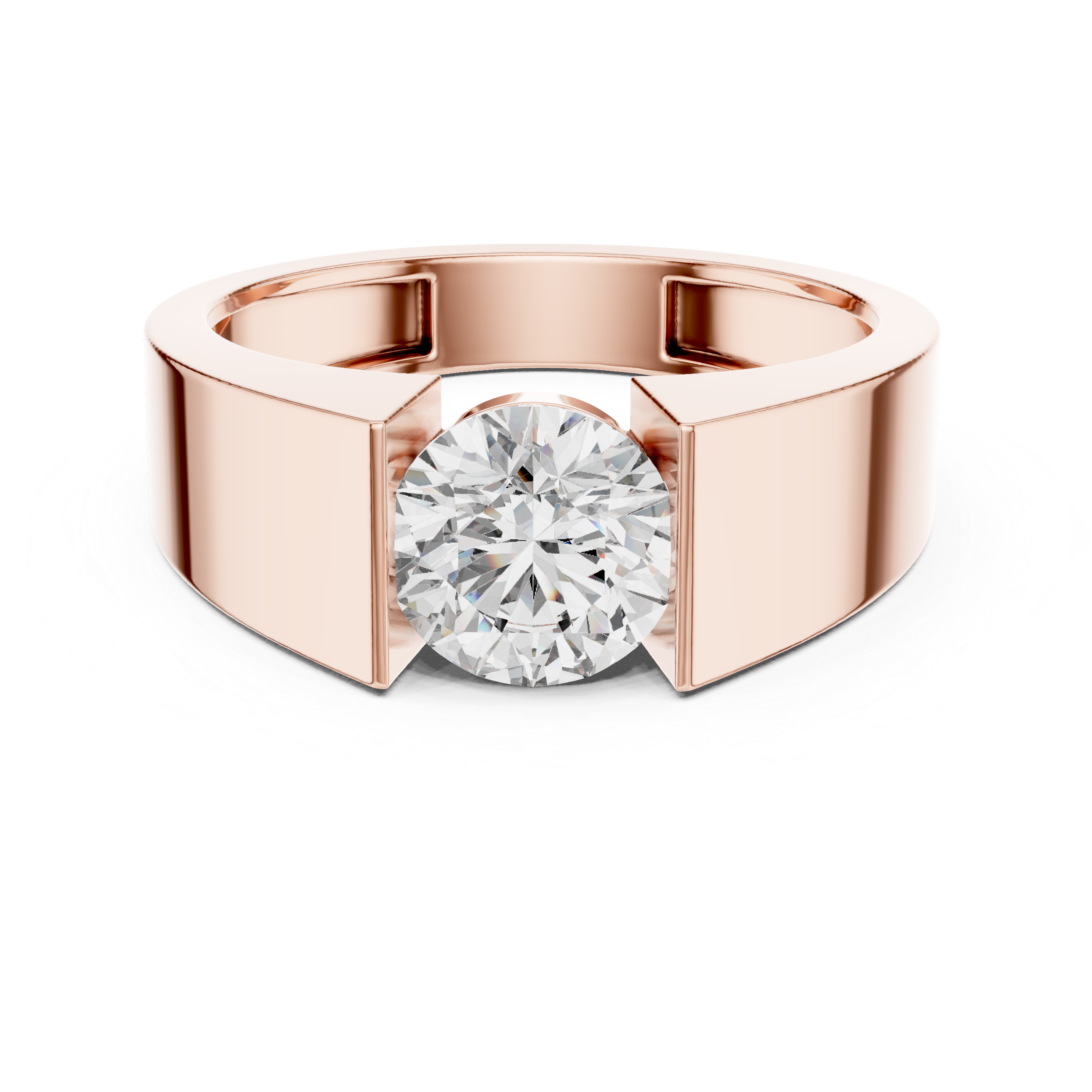 Modern Bold Diamond Ring
