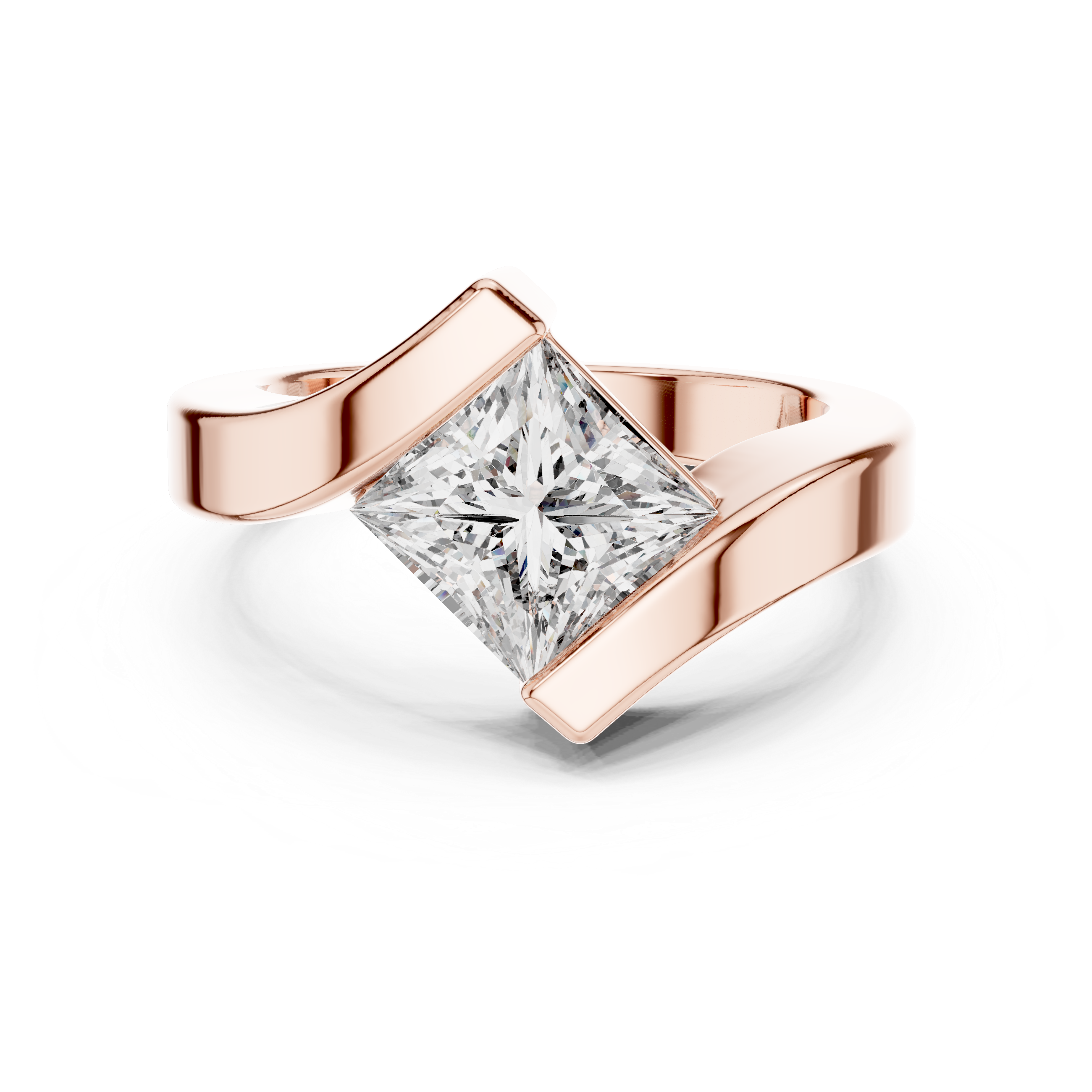 Luxury Princess Diamond Ring