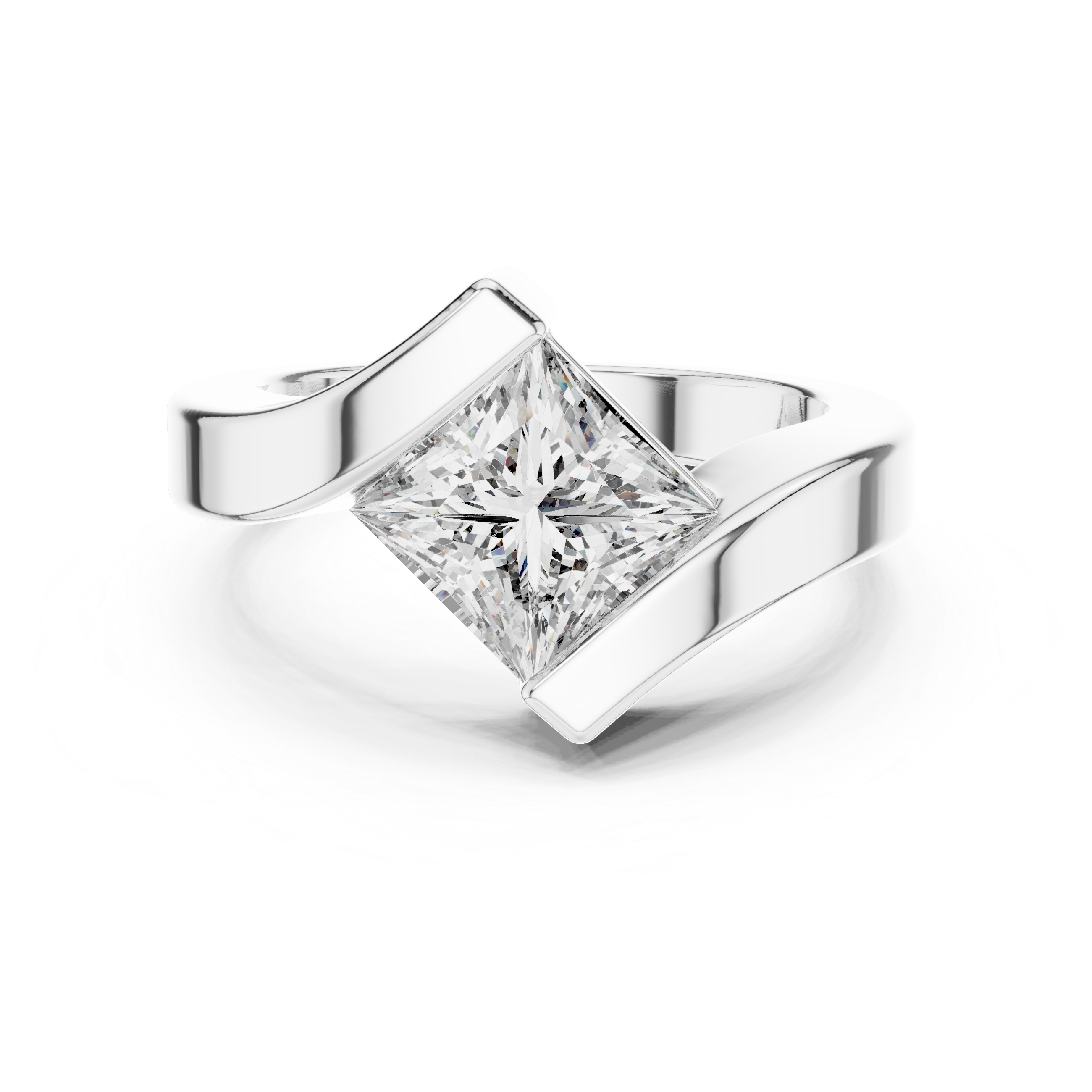 Luxury Princess Diamond Ring