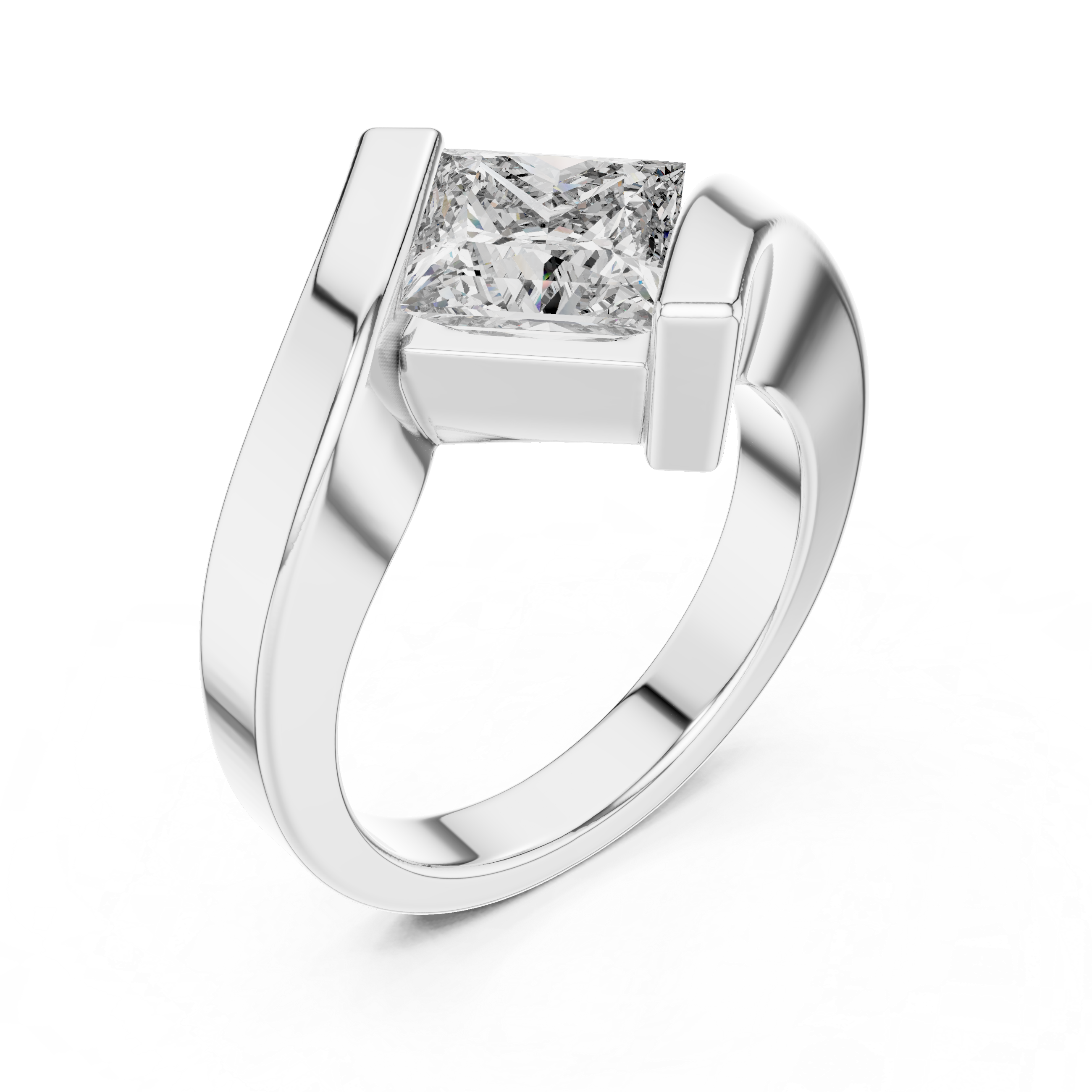Luxury Princess Diamond Ring