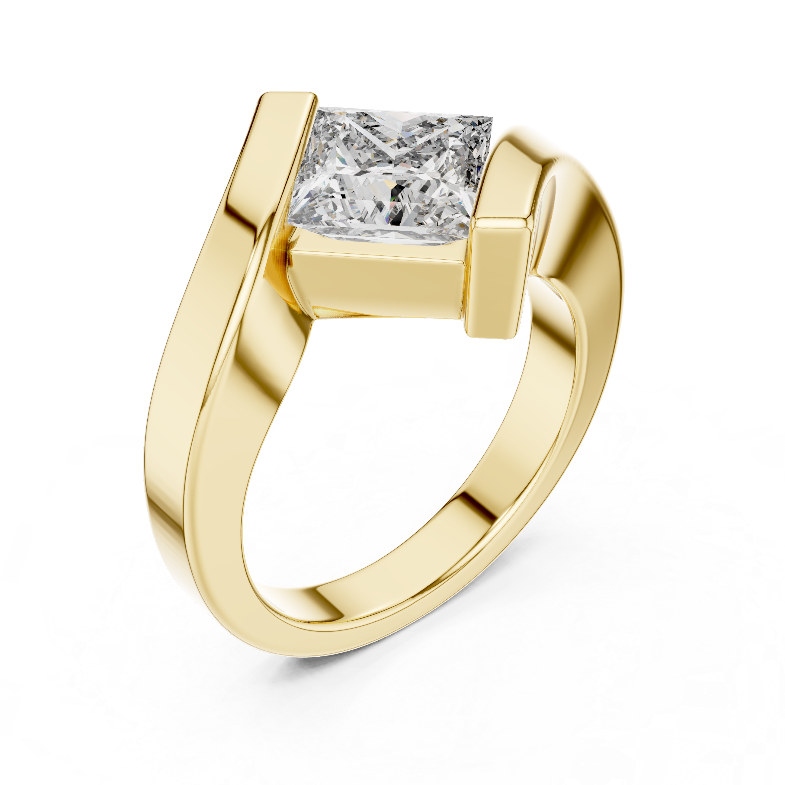Luxury Princess Diamond Ring