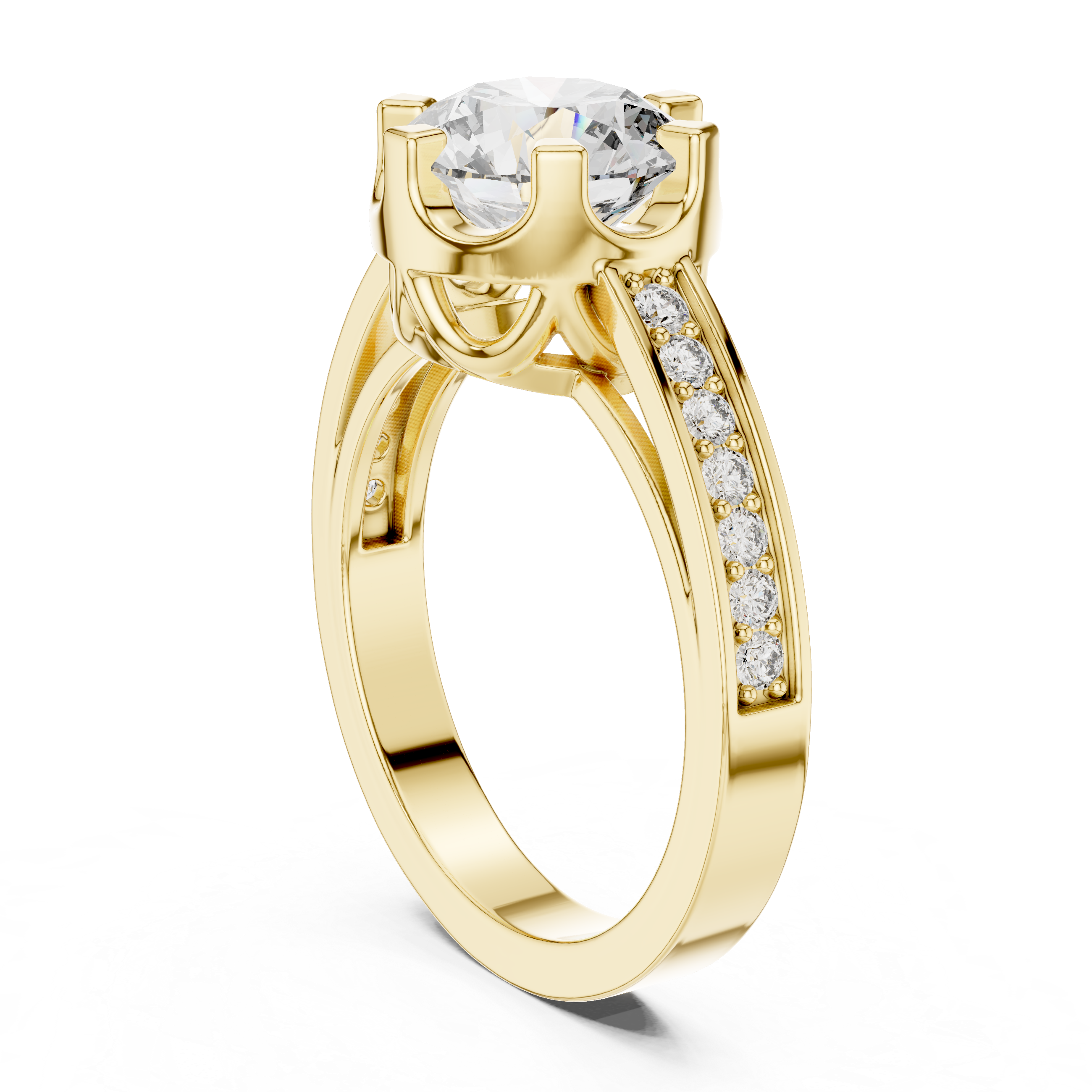 Luxury Solitaire Diamond Ring