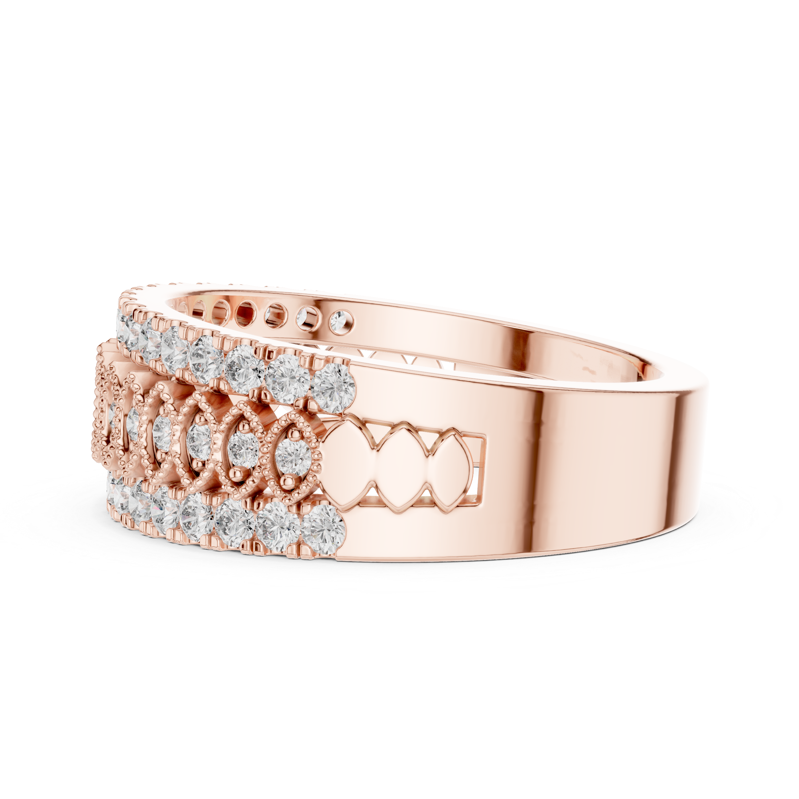 Vintage-Inspired Diamond Band Ring