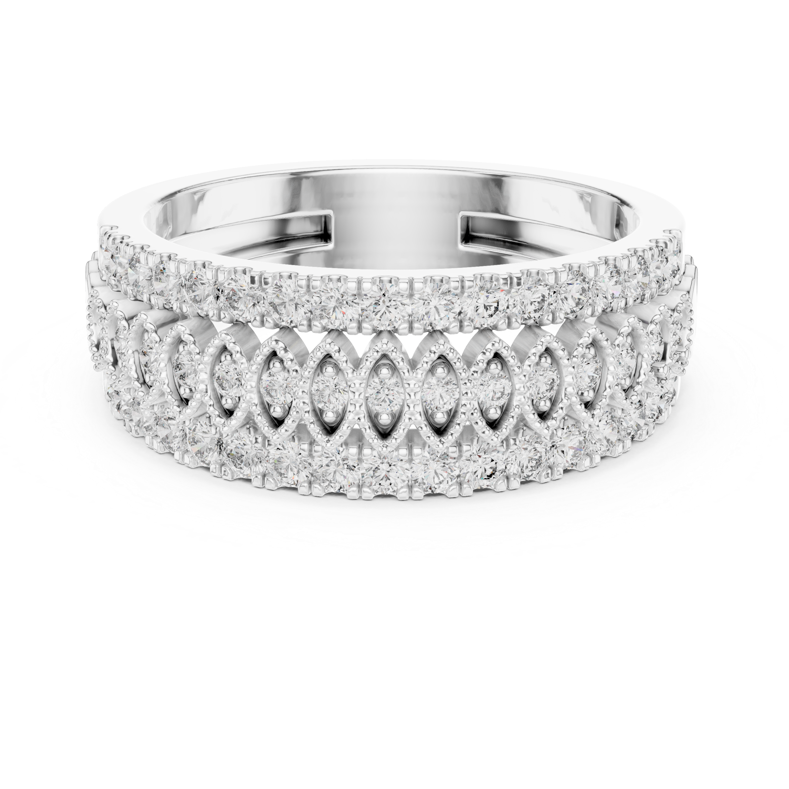 Vintage-Inspired Diamond Band Ring