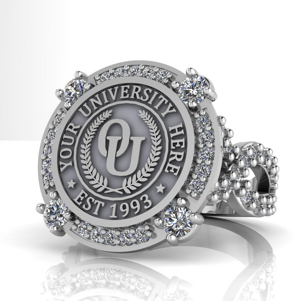 Voir | Infinity Pave Band Custom College Ring