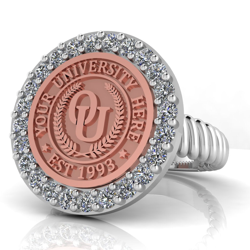 Circum | Rope Core Band Custom Collage Ring