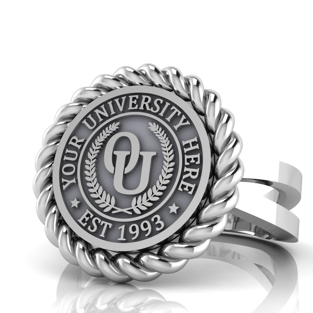 Lubid | Knife Edge Band Custom Collage Ring