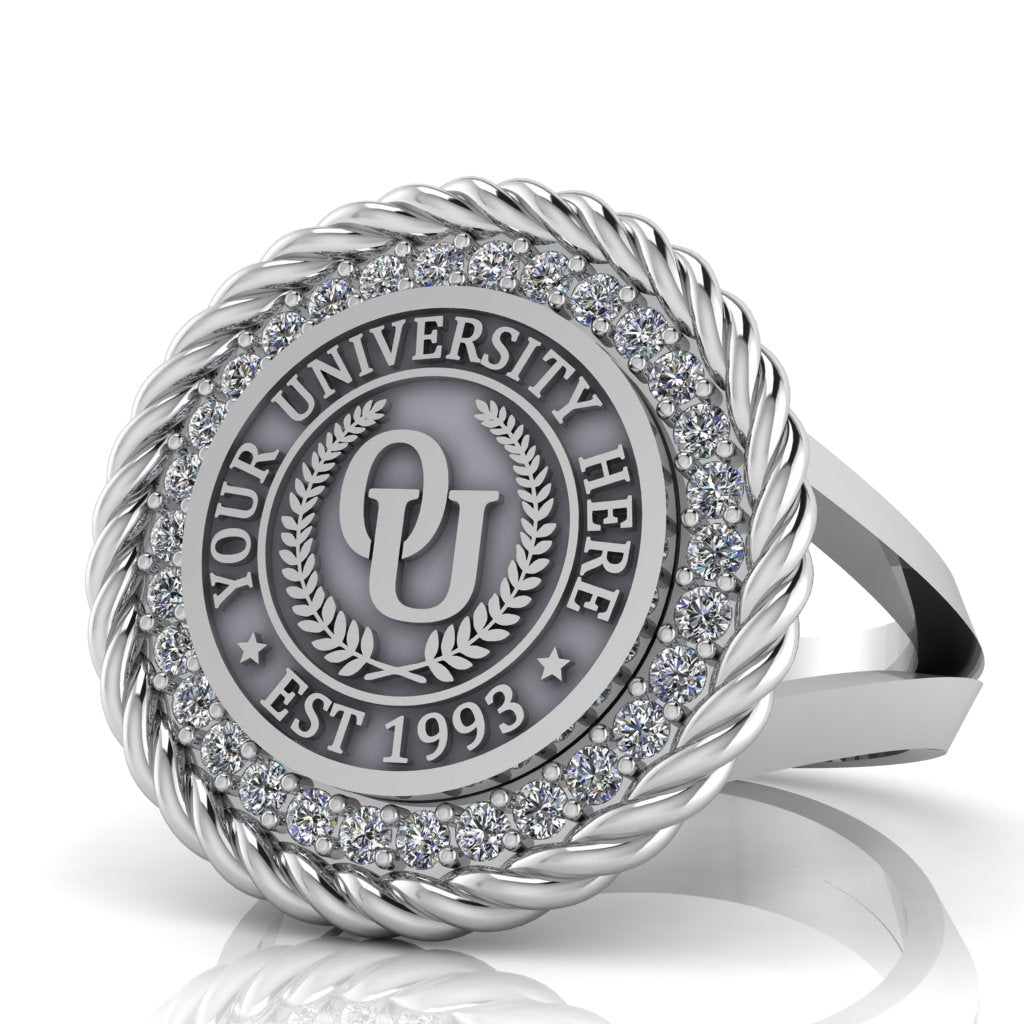Arrecerat | V-Frame Band Custom College Ring