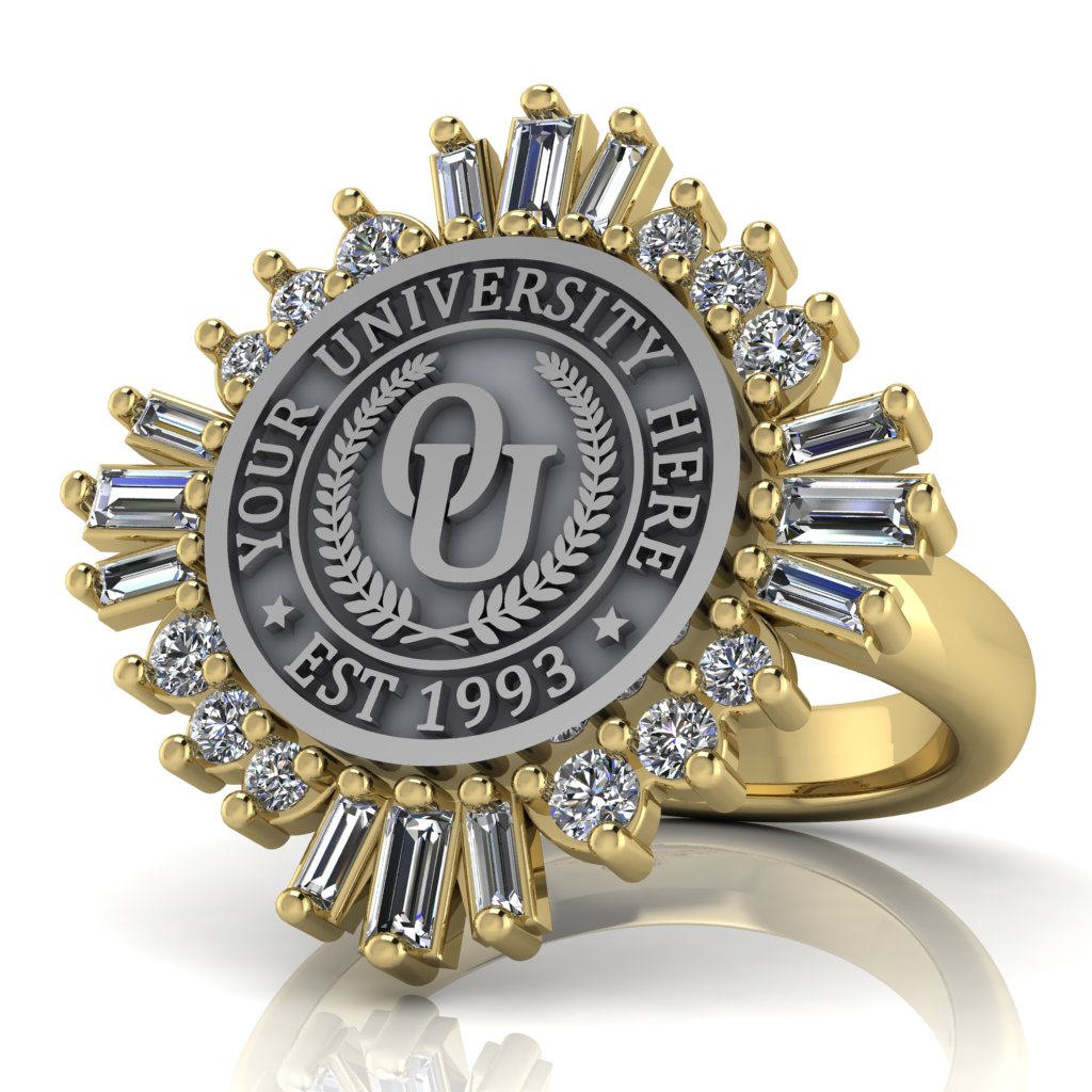 Tramontana | Classic Dome Band Custom Collage Ring