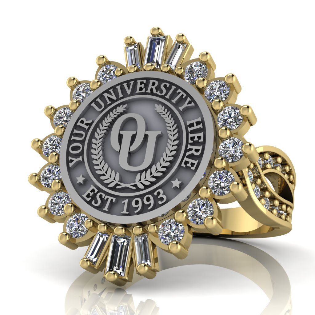 Seren | Infinity Pave Band Custom Collage Ring