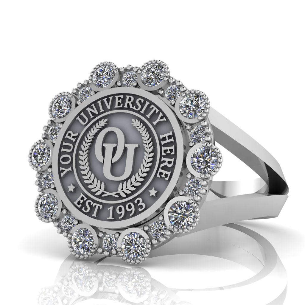 Belgi | V-Frame Band Custom Collage Ring