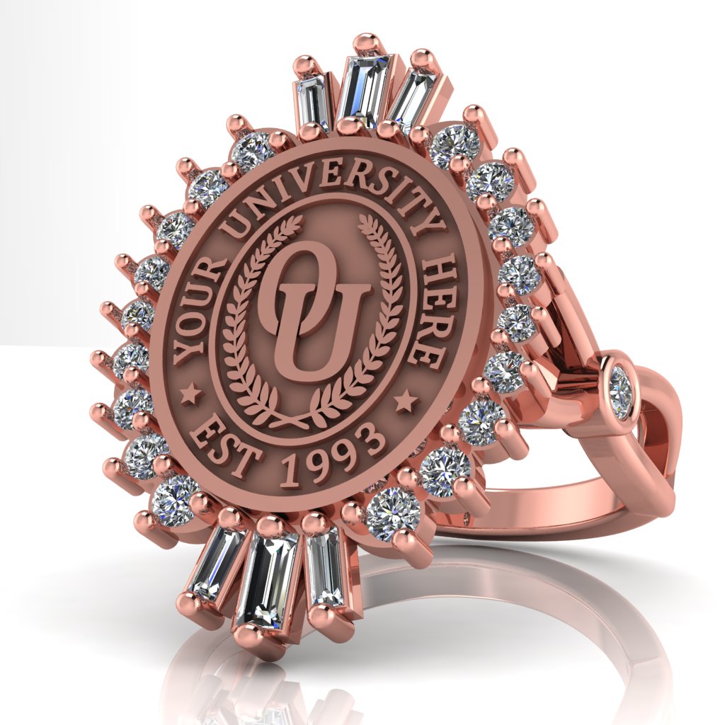 Seren Oval | Infinity Bezel Band Custom Collage Ring