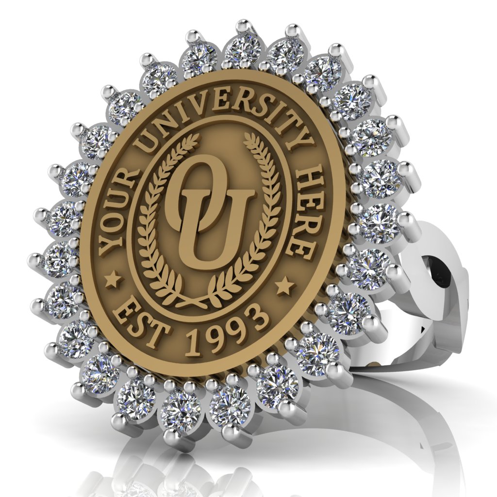 Serku Oval | Infinity Loop Band Custom College Ring
