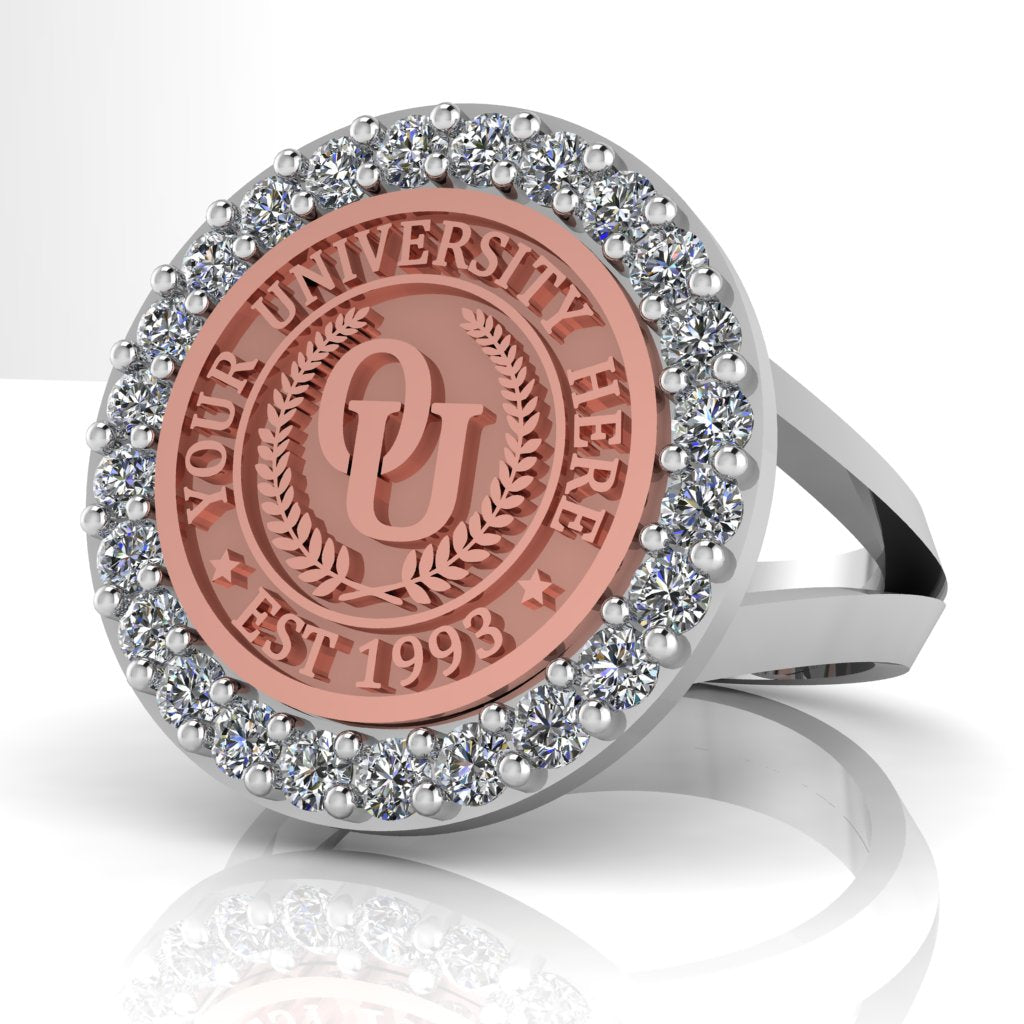 Circum | V-Frame Band Custom College Ring