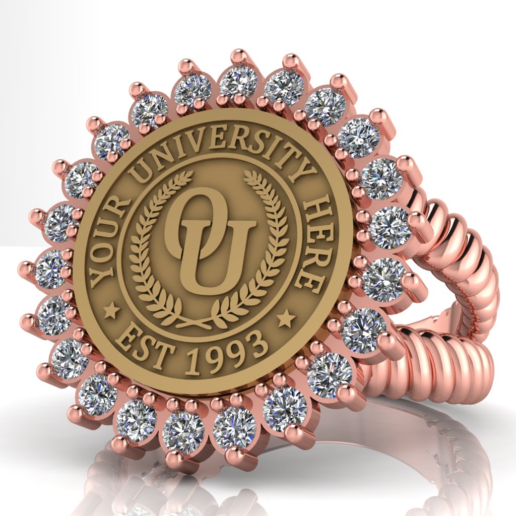 Serku | V-Rope Band Custom Collage Ring