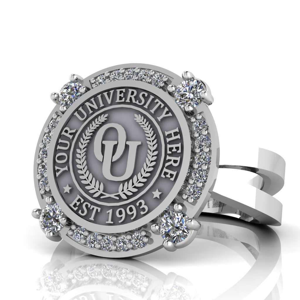 Voir | Knife Edge Band Custom College Ring