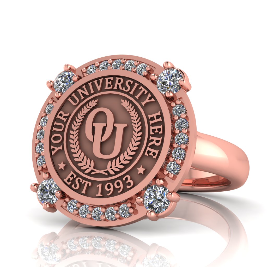 Voir | Classic Dome Band Custom College Ring
