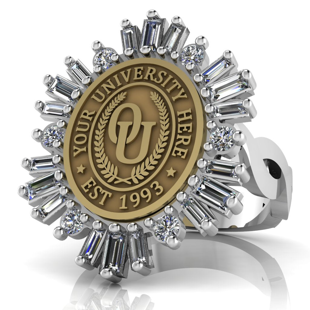 Tramontana Oval | Infinity Loop Band Custom College Ring