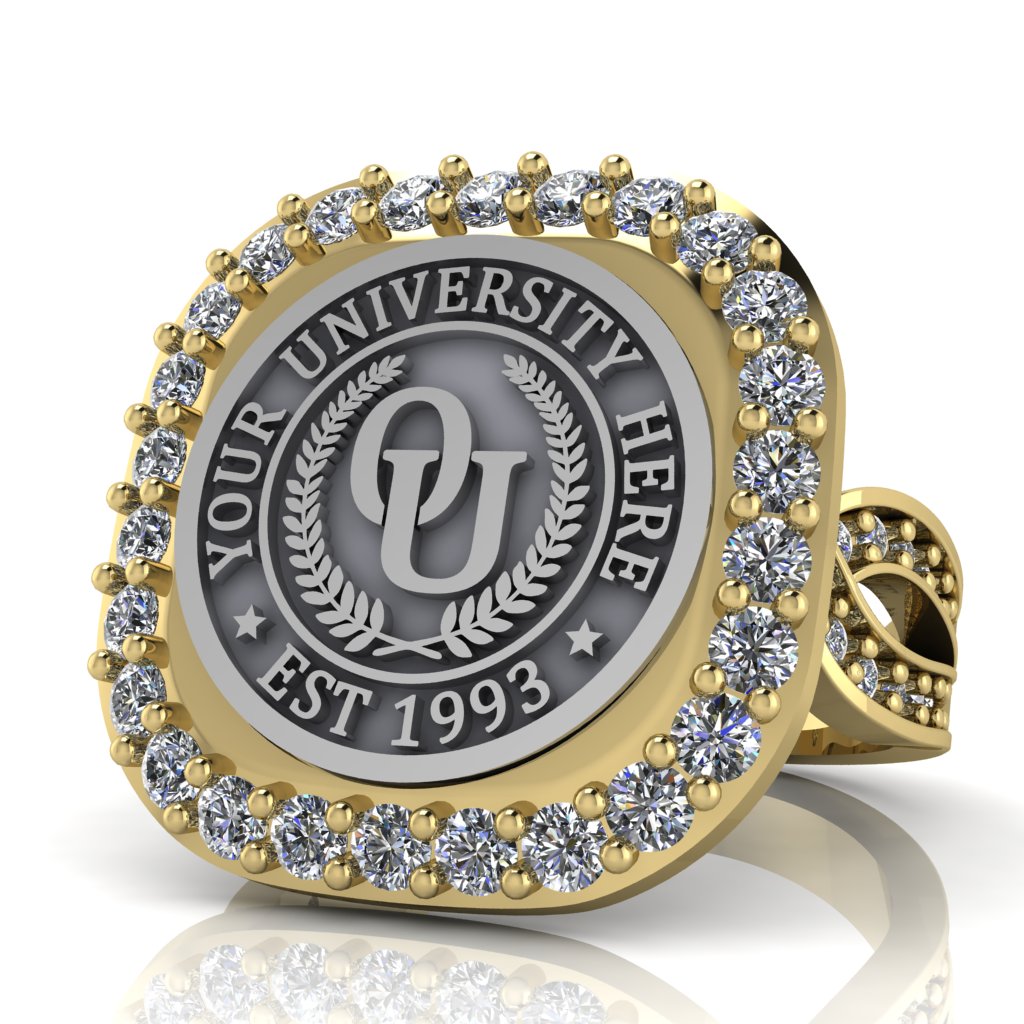 Radius | Infinity Pave Band Custom Collage Ring