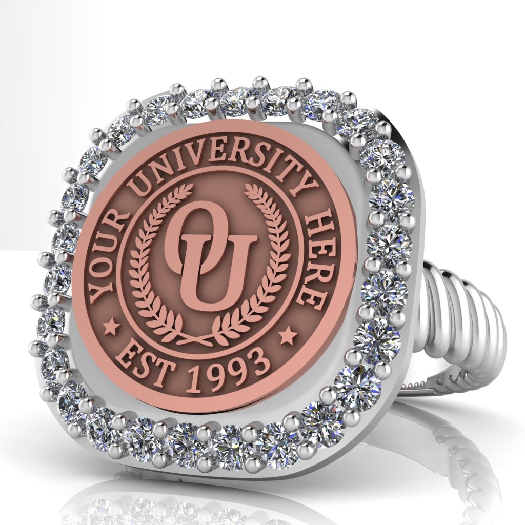 Radius | Rope Core Band Custom Collage Ring