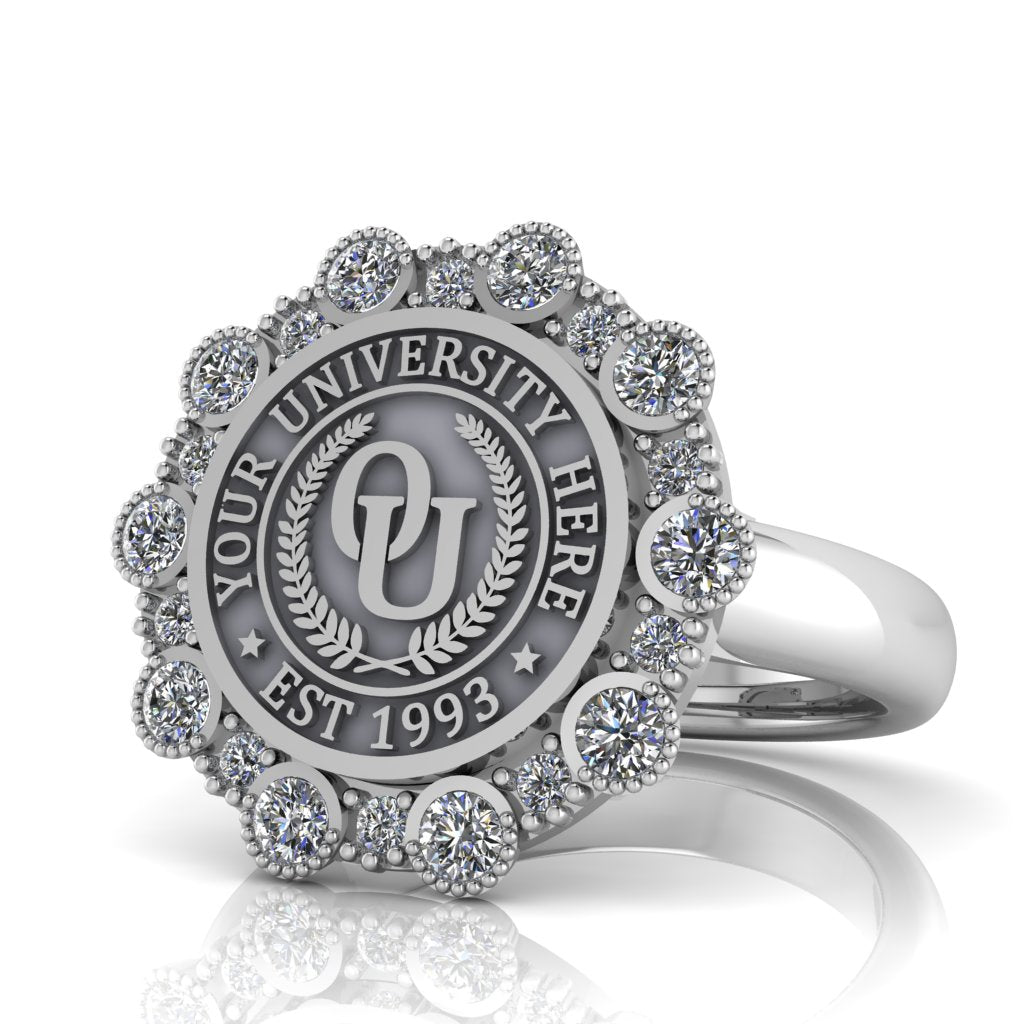 Belgi | Classic Dome Band Custom Collage Ring