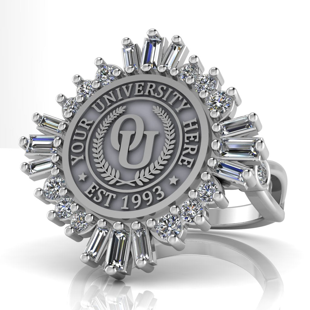 Tramontana | Infinity Bezel Band Custom College Ring