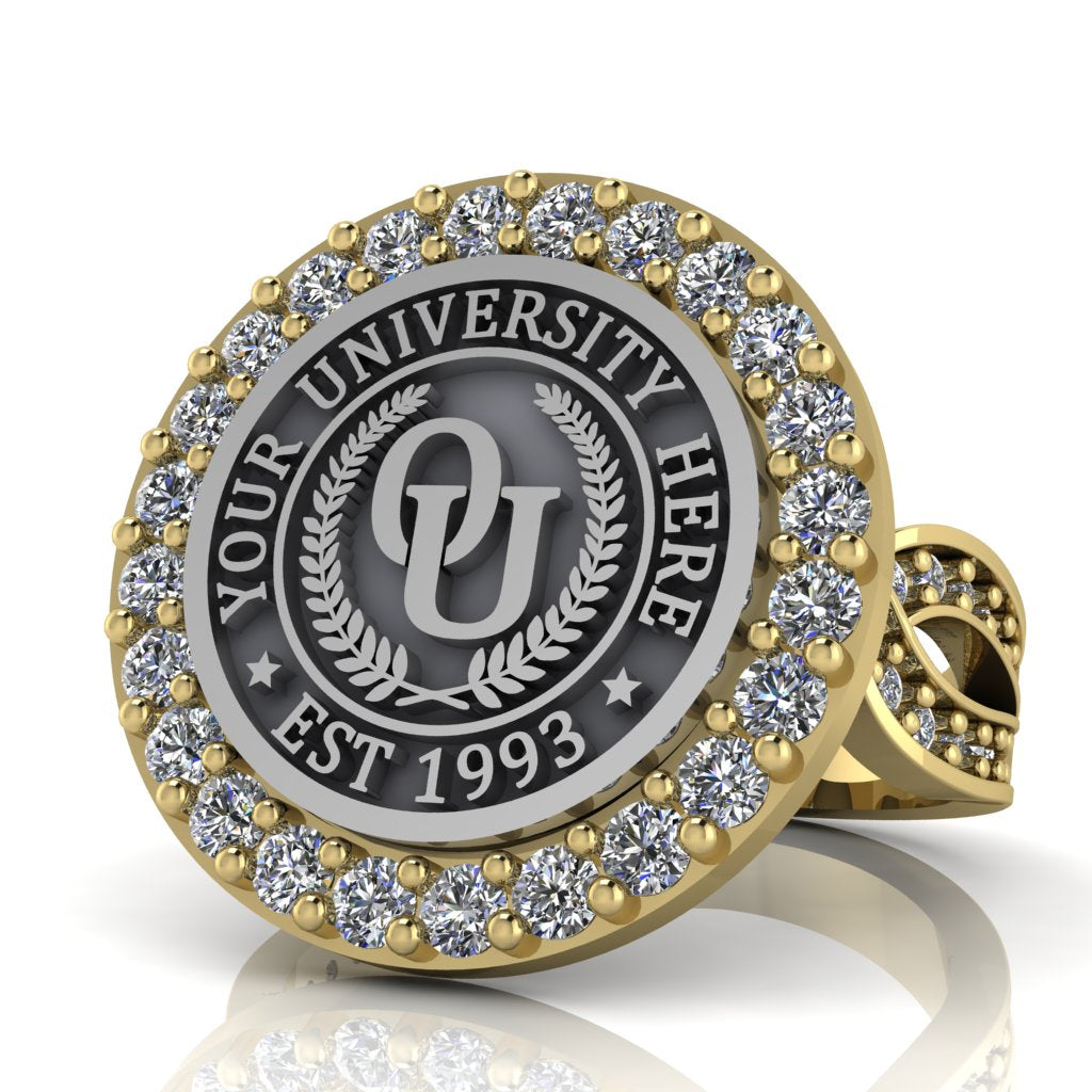 Circum | Infinity Pave Band Custom Collage Ring