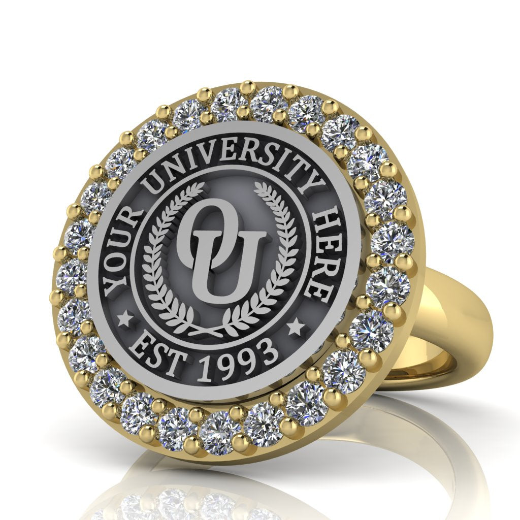 Circum | Classic Dome Band Custom Collage Ring