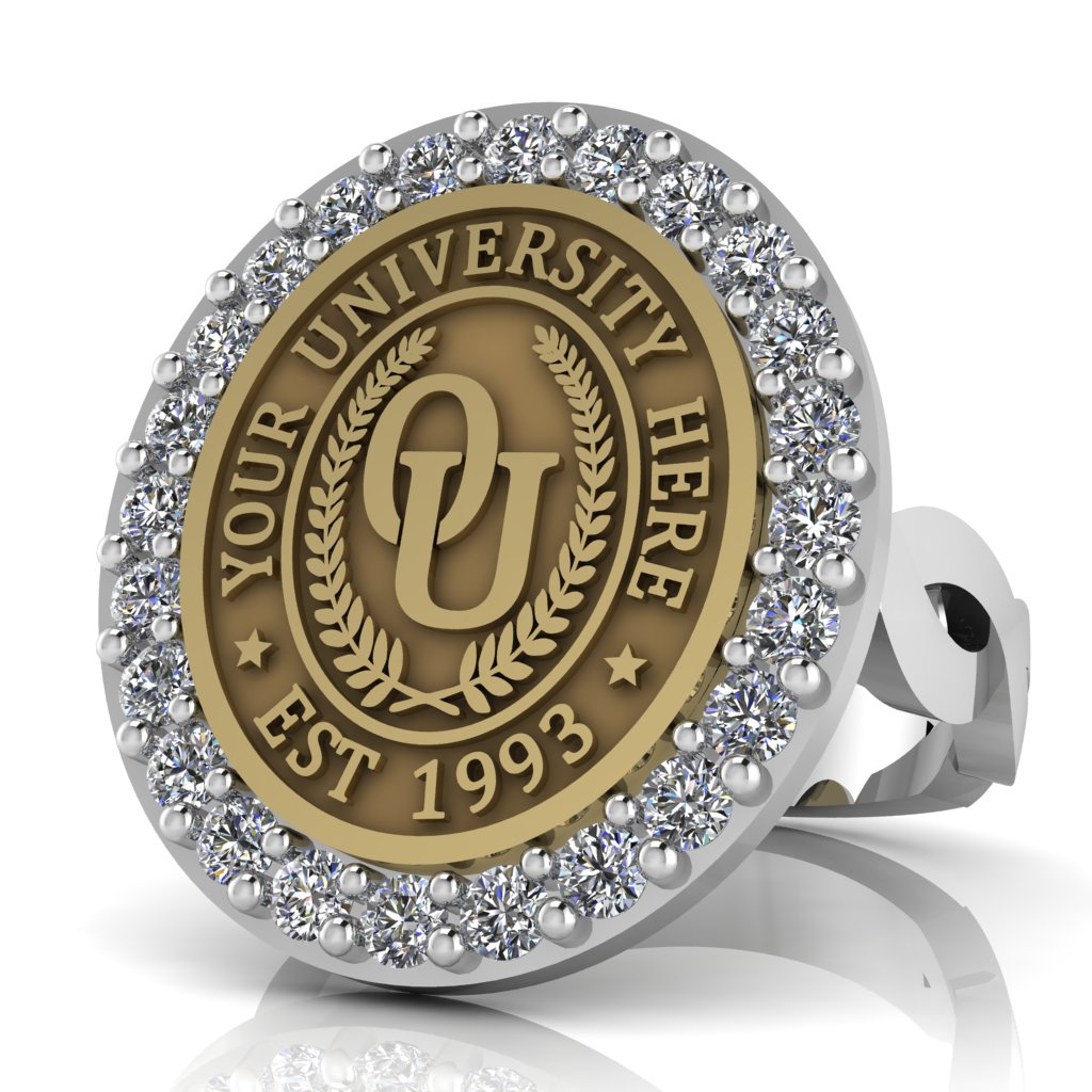 Circum Oval | Infinity Loop Band Custom College Ring