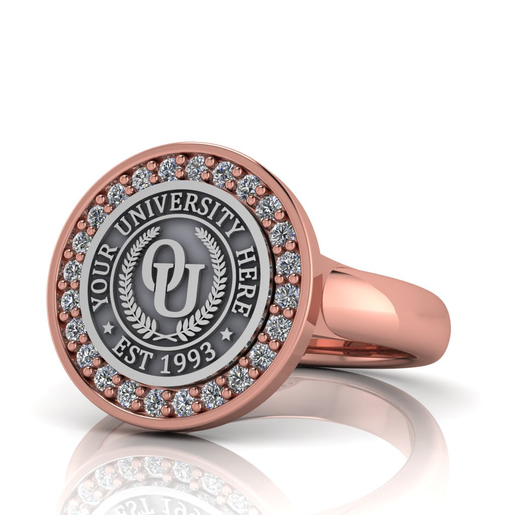 Agonisch | Classic Dome Band Custom Collage Ring