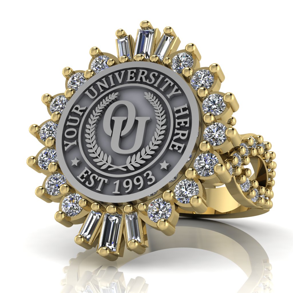 Seren | Infinity Pave Band Custom Collage Ring