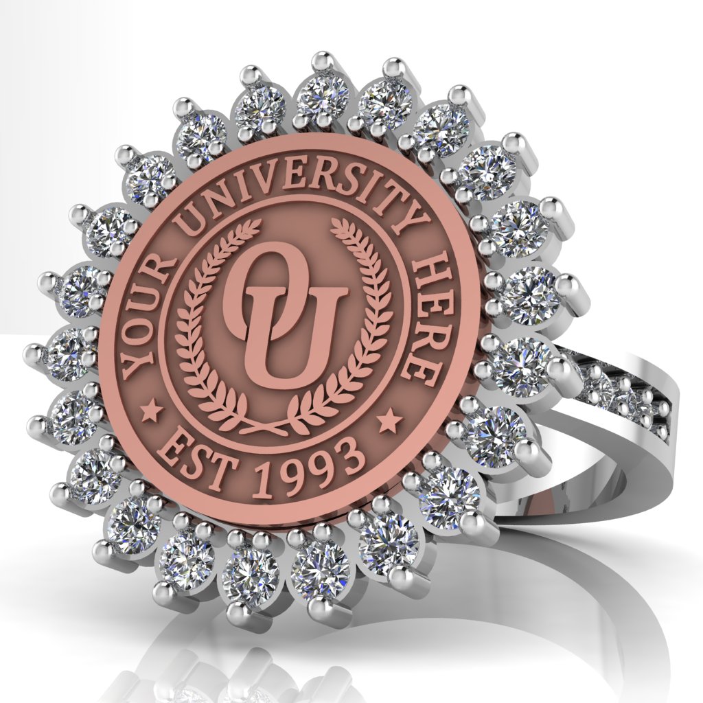 Serku | Channel Core Band Custom College Ring
