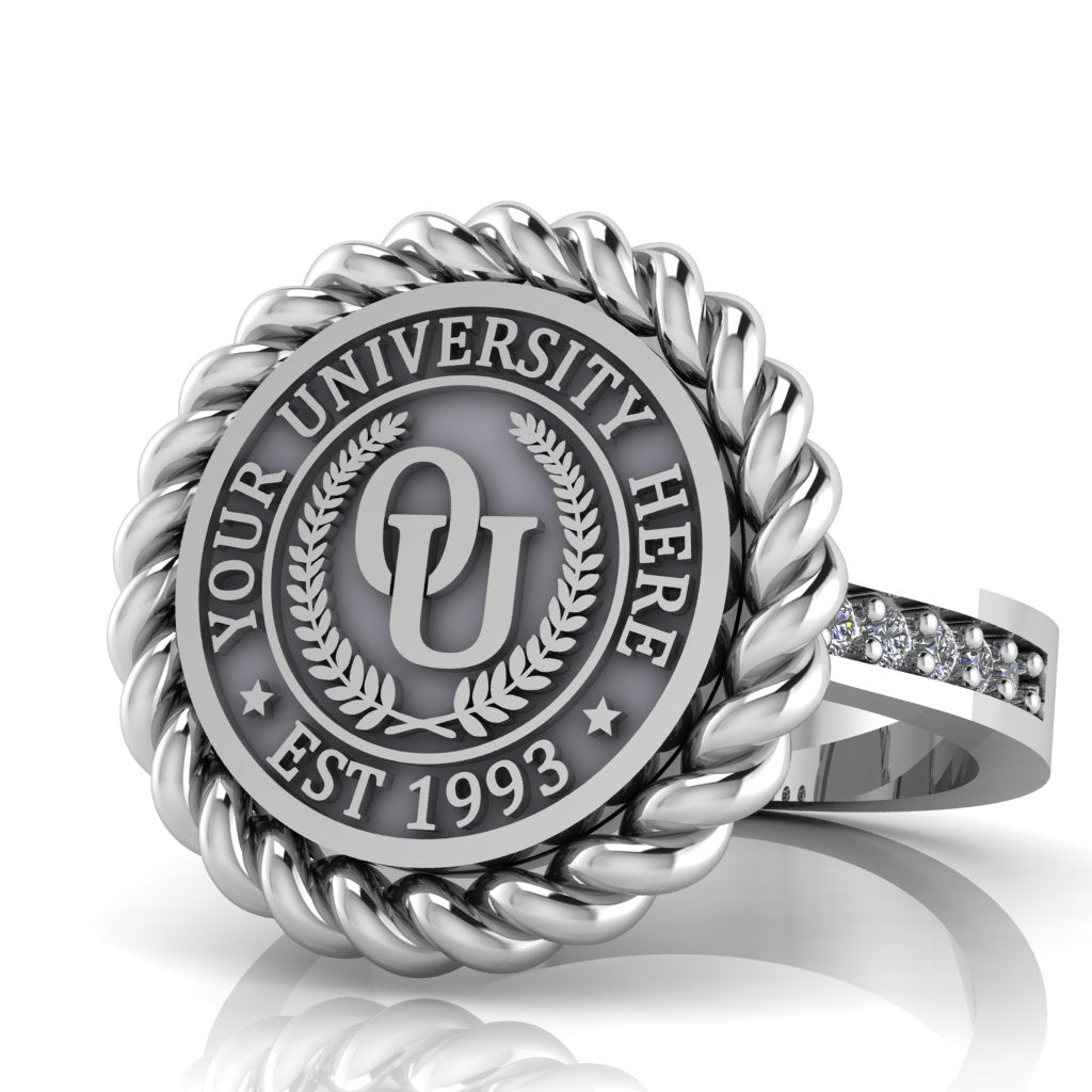 Lubid | Channel Core Band Custom Collage Ring