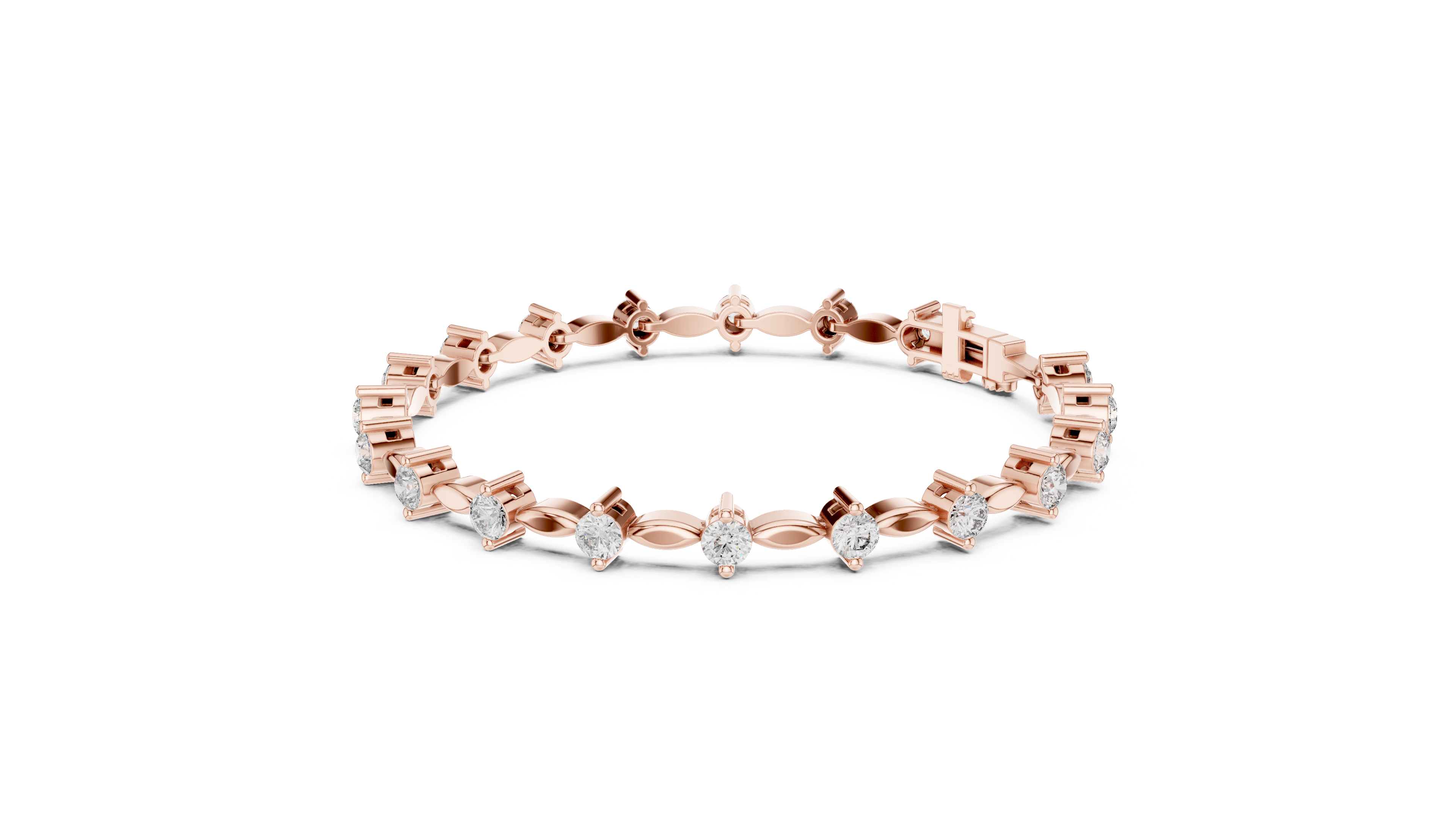 Luxury Diamond Link Bracelet