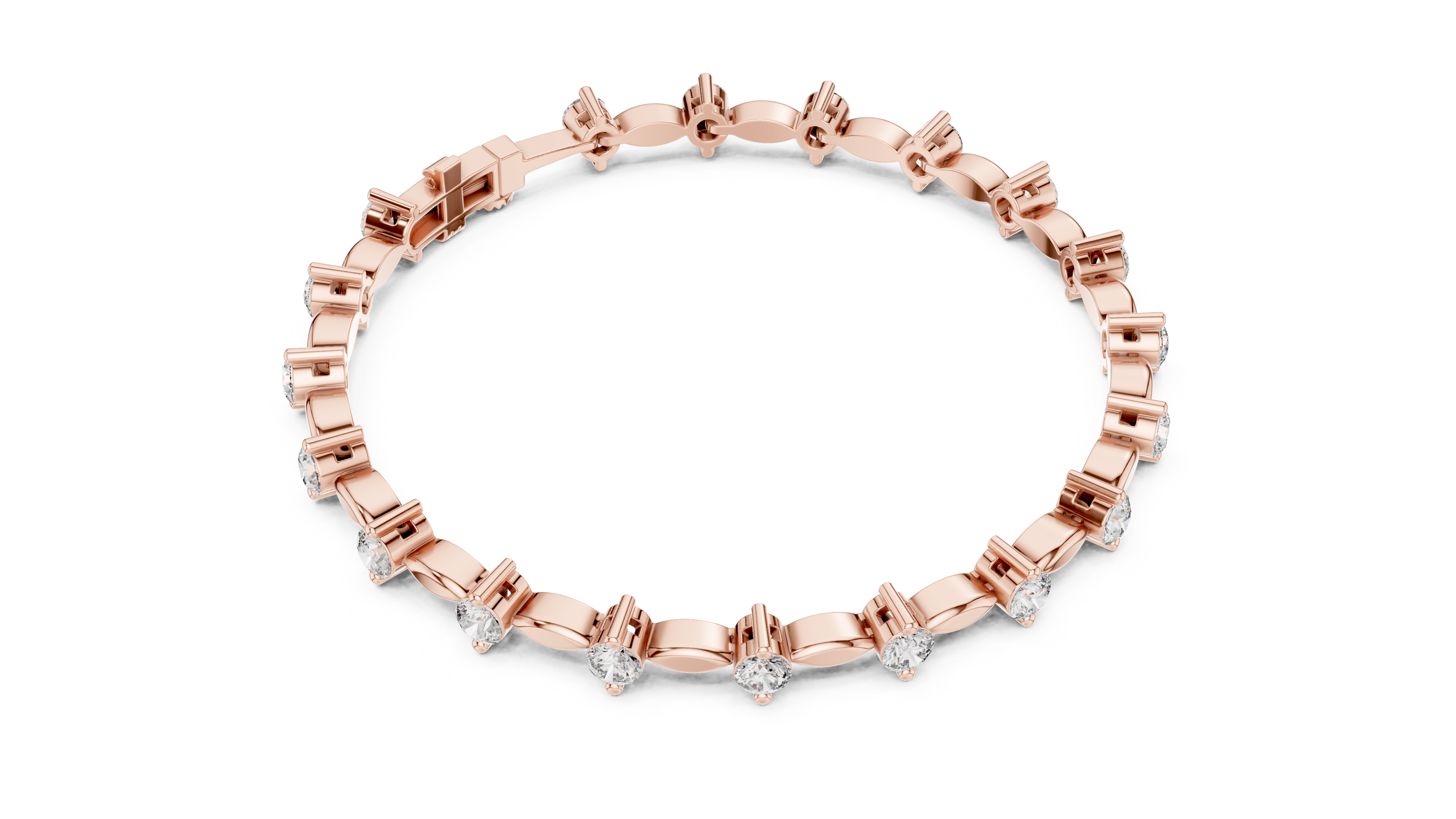 Luxury Diamond Link Bracelet