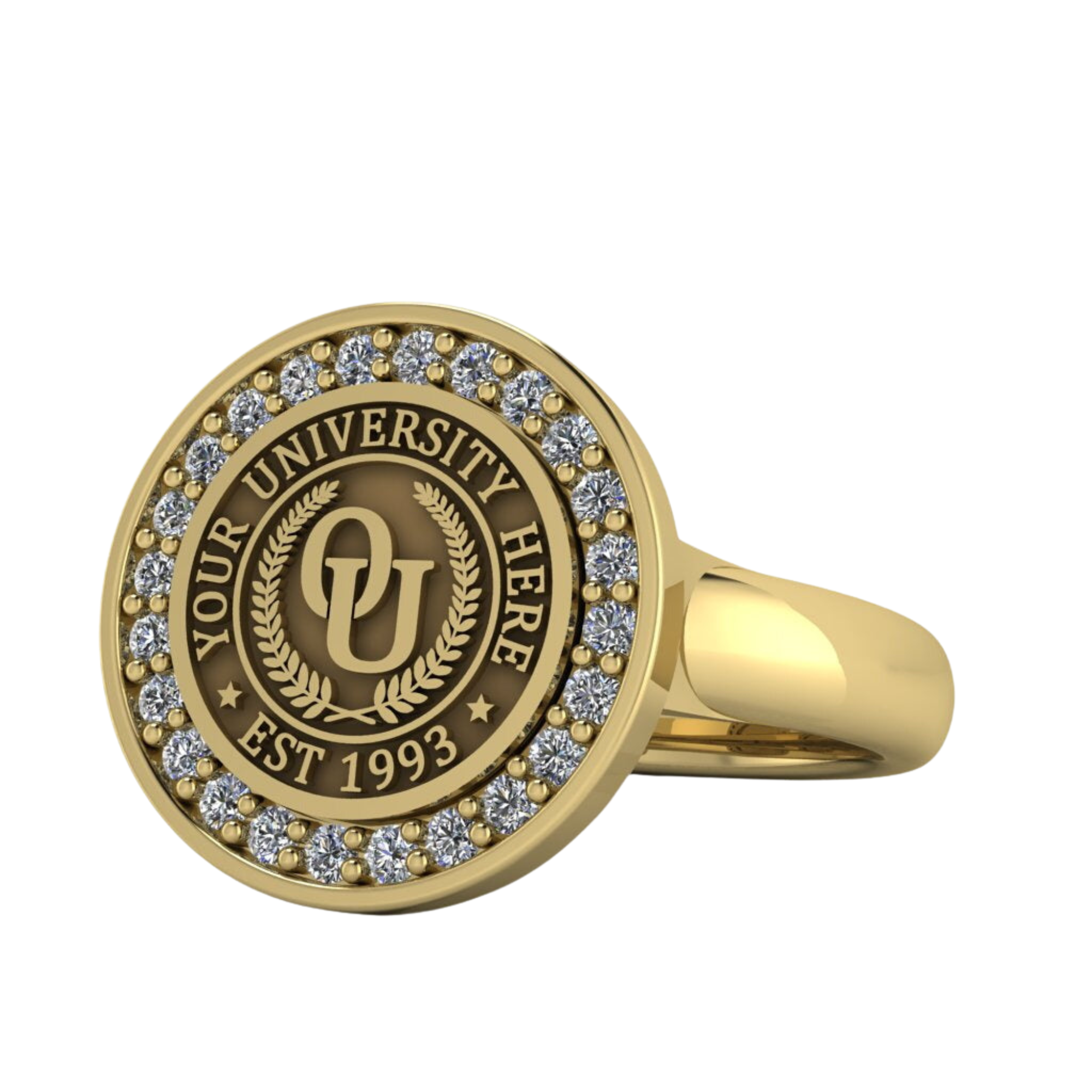 Agonisch | Classic Dome Band Custom Collage Ring