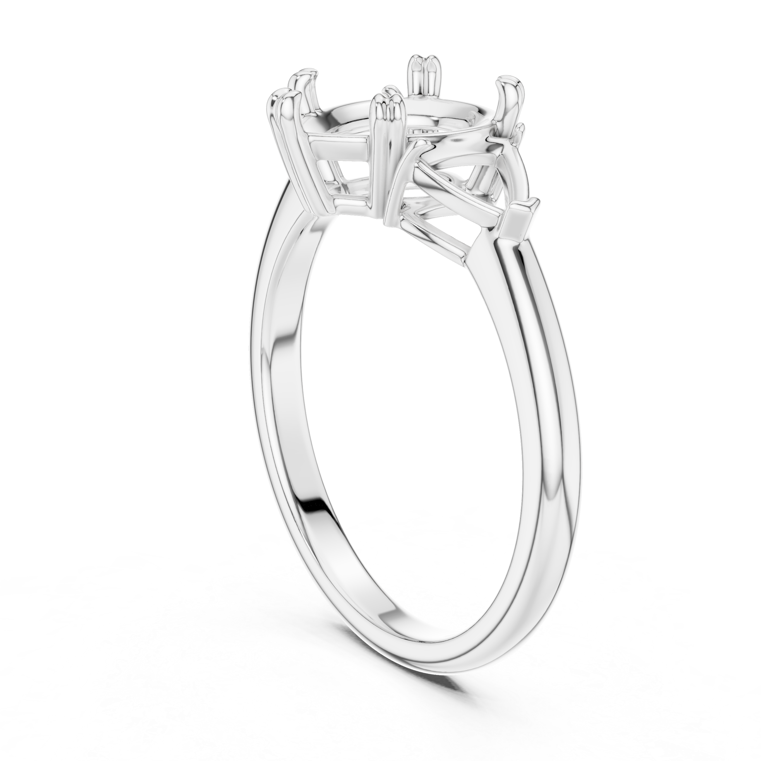 Pear Cut Three-Stone Diamond Engagement Ring