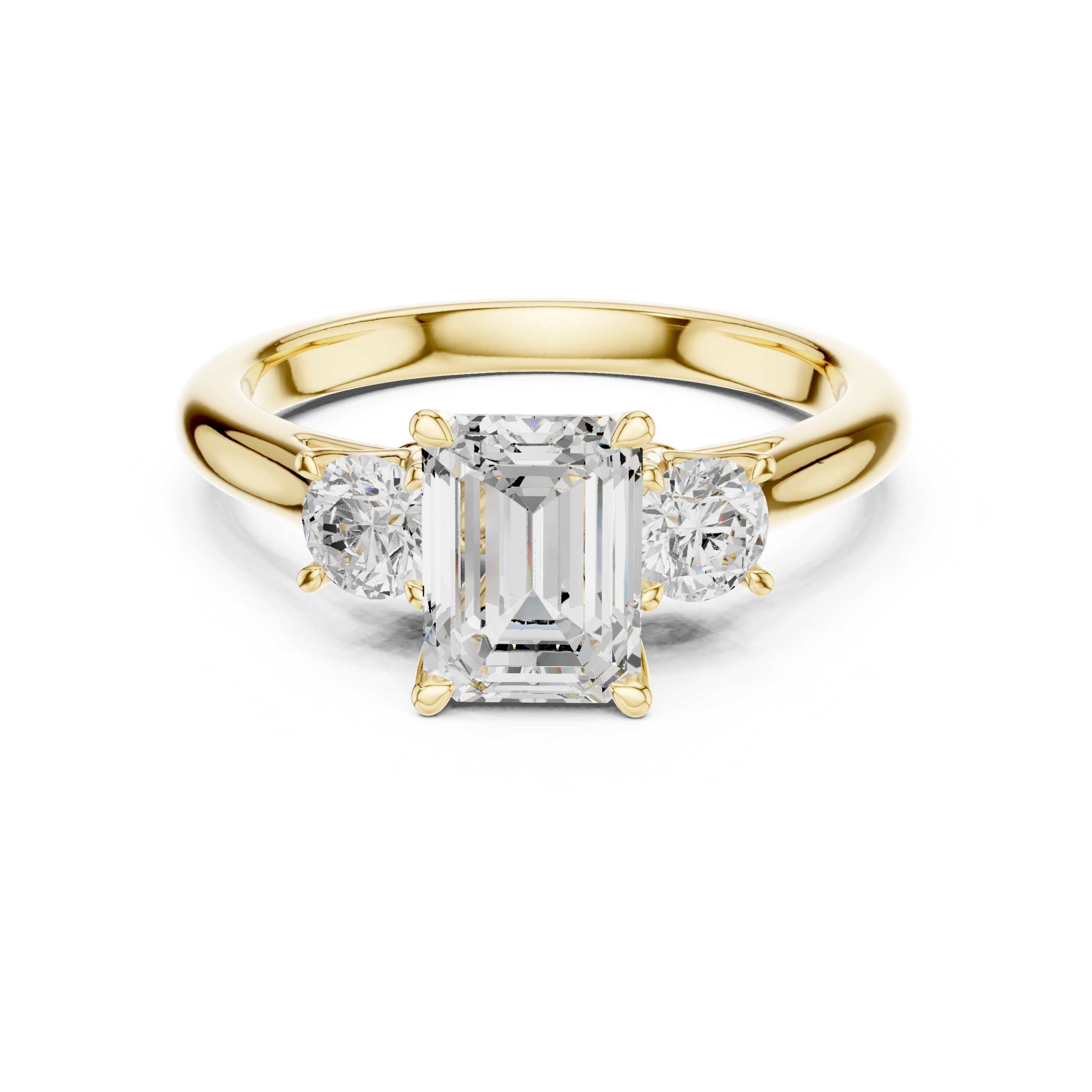 Emerald Cut Three-Stone Ring – Timeless and Elegant Design