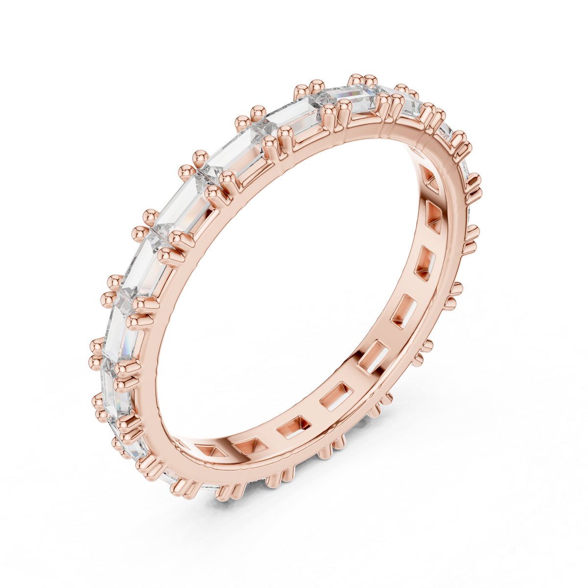 Baguette-Cut Full Eternity Band Ring
