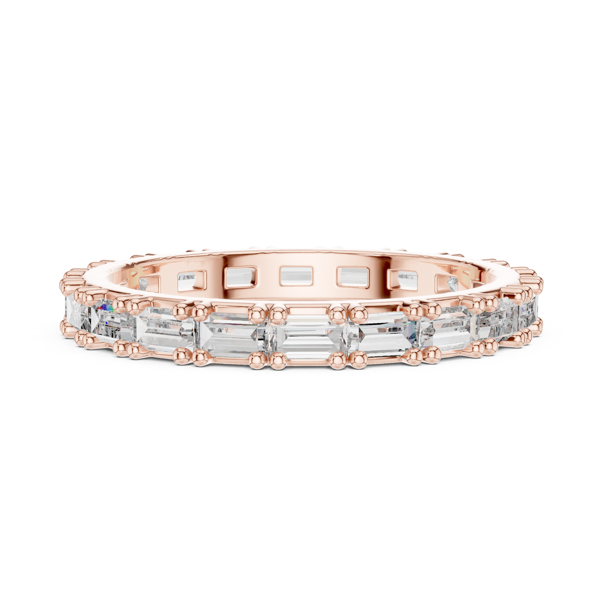 Baguette-Cut Full Eternity Band Ring