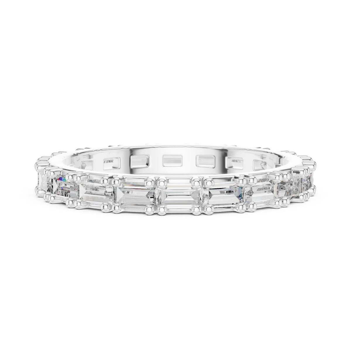 Baguette-Cut Full Eternity Band Ring