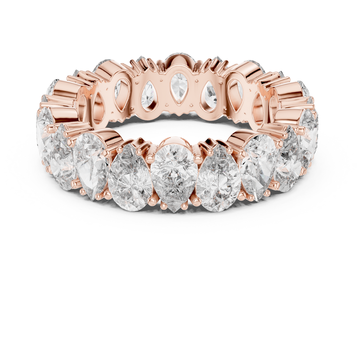 Pear-Cut Diamond Full Eternity Band Ring