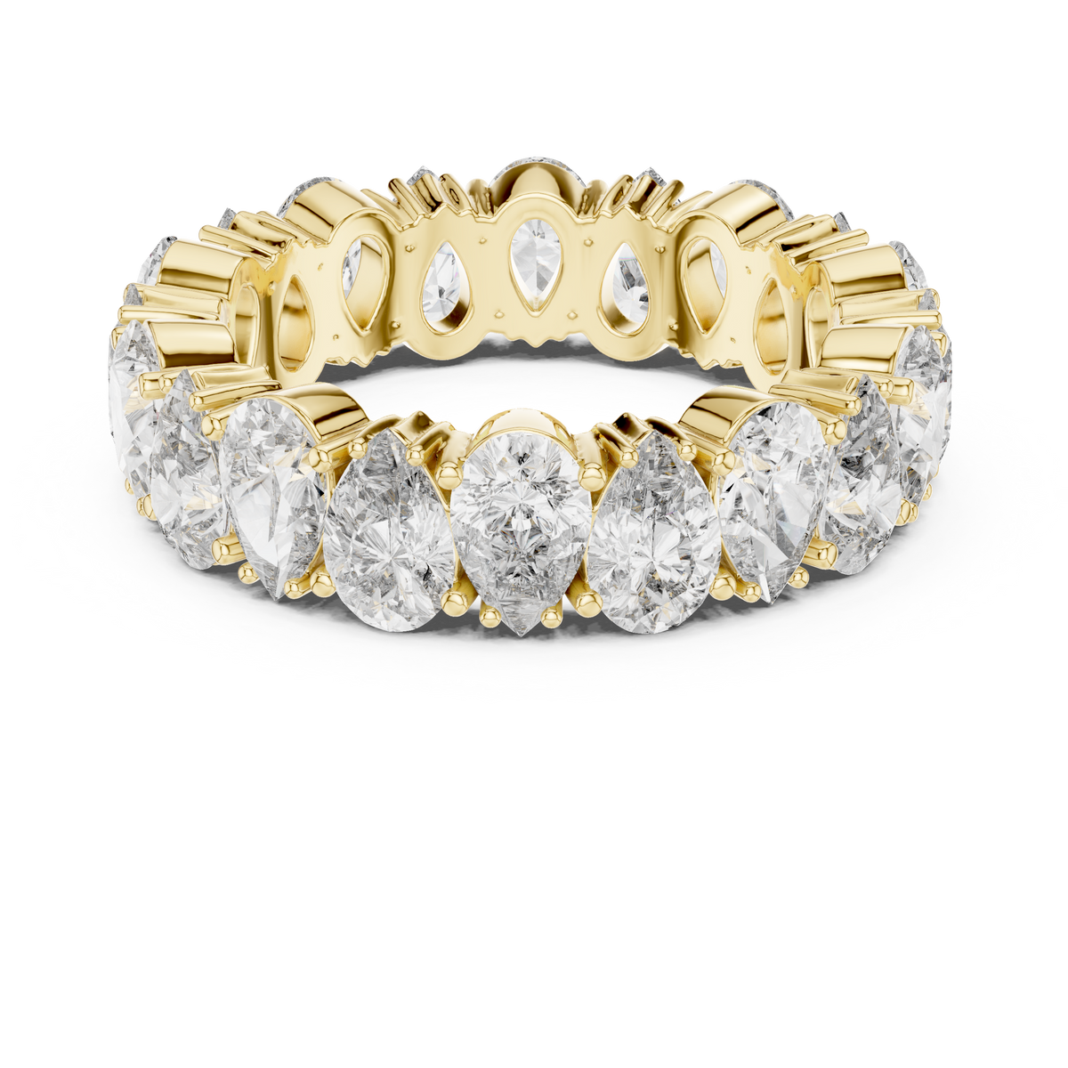Pear-Cut Diamond Full Eternity Band Ring