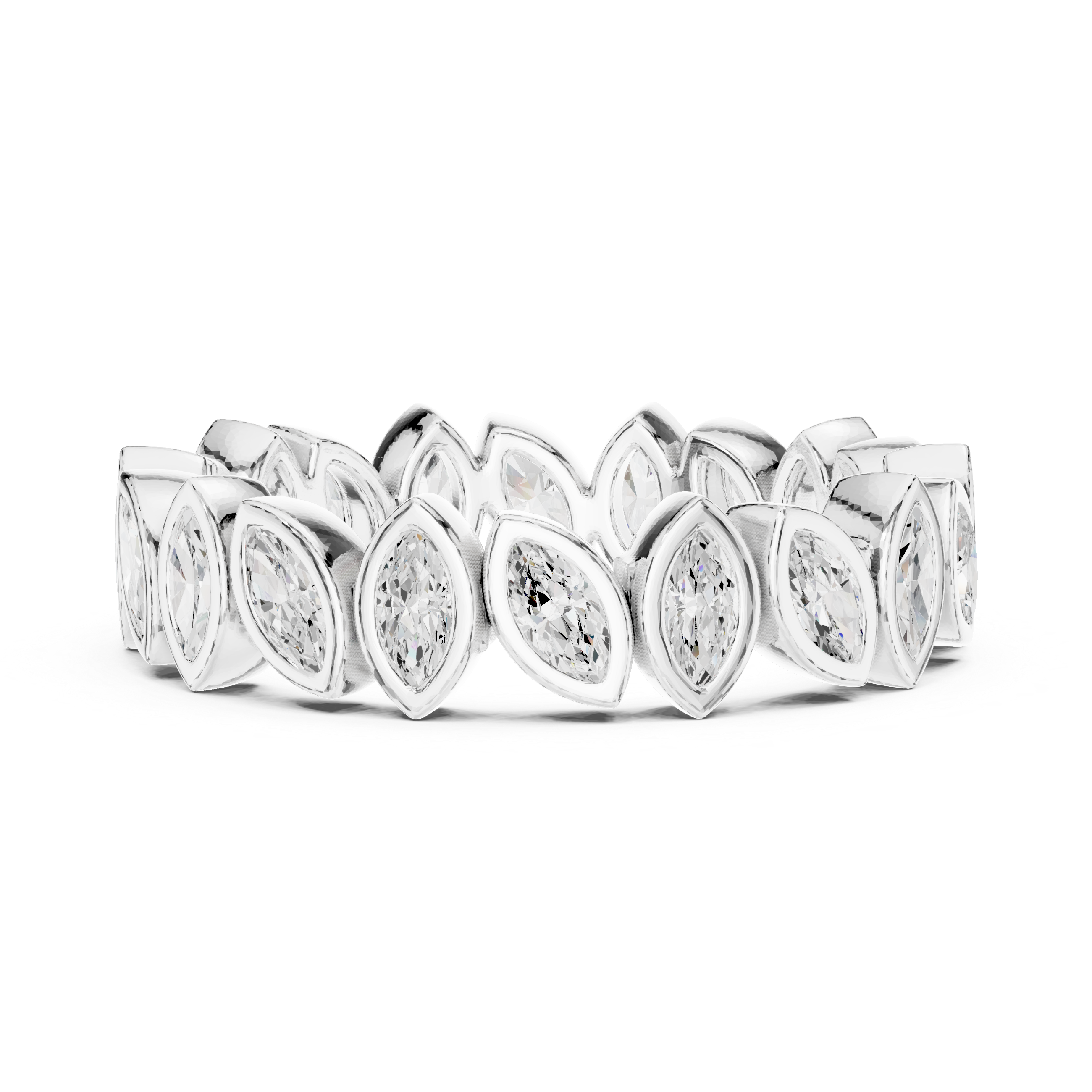 Marquise Bezel Eternity Ring