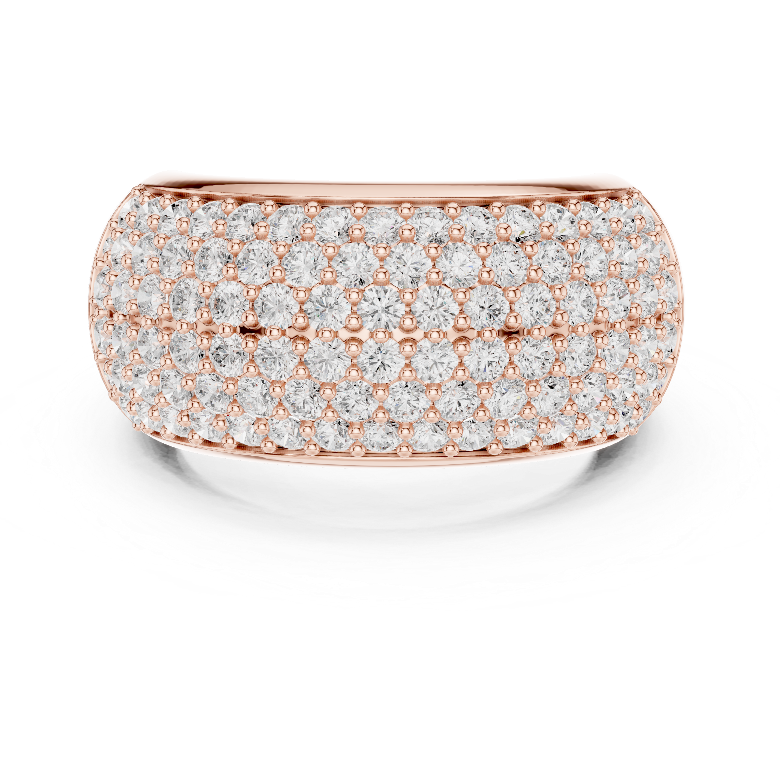 Five-Row Pavé Statement Band
