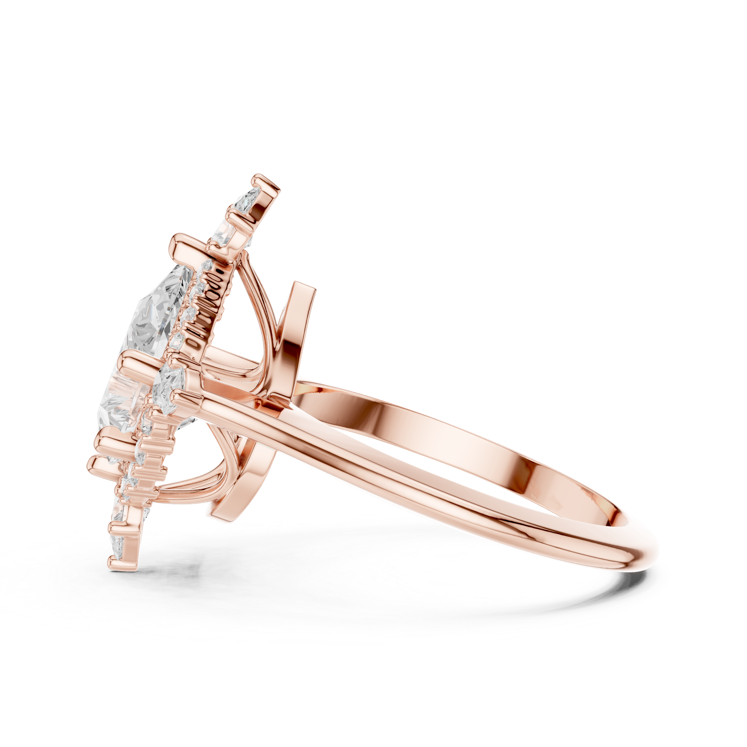 Pear Diamond Vintage Statement Ring