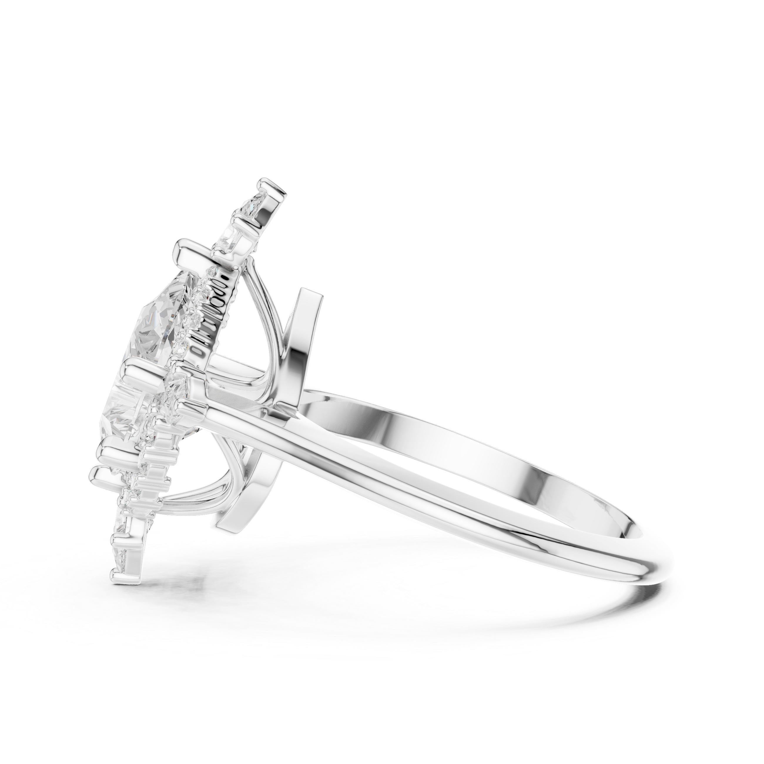 Pear Diamond Vintage Statement Ring